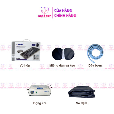 Đệm hơi chống loét có thông khí cao cấp OROMI HF6001 - Nệm chống loét cho người già, người bệnh