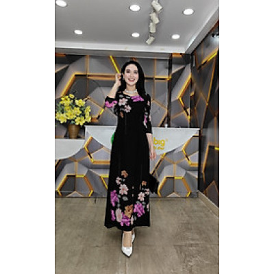 Đầm giả áo dài - Y1398 - Thương hiệu Zonbig