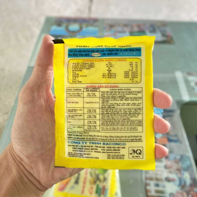 Phân bón lá Supertan Vàng 15-30-15 túi 500gr, phân hóa mầm hoa, kích ra hoa mạnh, hoa nở rộ, tăng thụ phấn