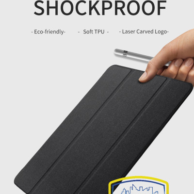 Bao da cho iPad Mini 4, Mini 5 hiệu Dux Ducis Domo có khe để bút, bảo vệ camera, chống sốc, cao cấp - Hàng nhập khẩu.