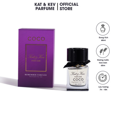 NƯỚC HOA CAO CẤP KAT & KEV SANG TRỌNG, QUYẾN RŨ COCO VAPORISATEUR SPRAY 60ML
