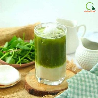 Bột rau tiện lợi Quảng Thanh - 6 vị với 6 loại bột rau nguyên chất, bổ sung dưỡng chất, thanh lọc cơ thể (Rau Má - Diếp Cá - Tía Tô - Lá Sen - Trà Xanh - Chùm Ngây)