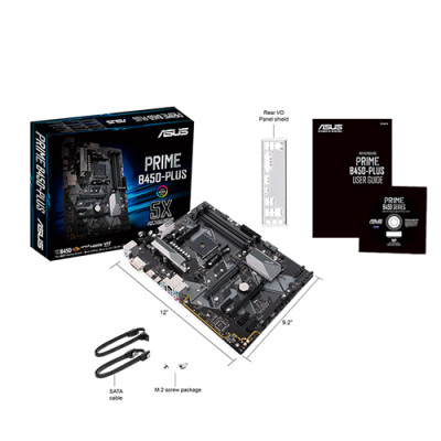 Bo mạch chủ Main ASUS PRIME B450-PLUS Socket AMD AM4 - Hàng Chính Hãng