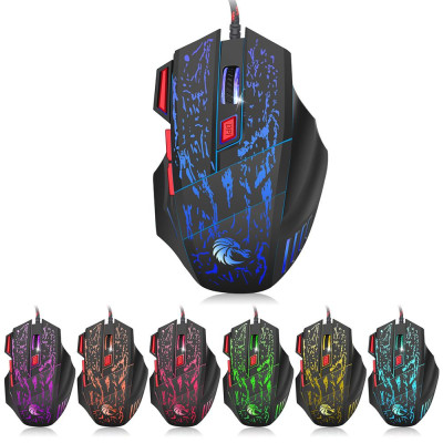 Chuột chơi game có dây HXSJ H300 V100 35 phím một tay P6 