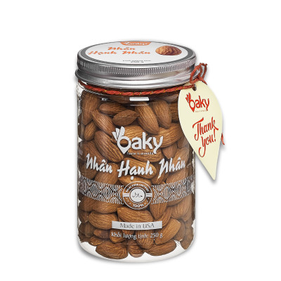 Quà Tặng Oaky - Combo Hạt Dinh Dưỡng Cao Cấp Hạnh Nhân, Nhân Óc Chó Vàng, Nho Khô - Tặng Túi Giấy Sang Trọng