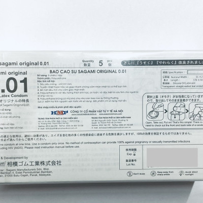Bao Cao Su 001 Nhật Bản Sagami Original 0.01mm - Hàng Chính Hãng 100% - Che Tên Sản Phẩm