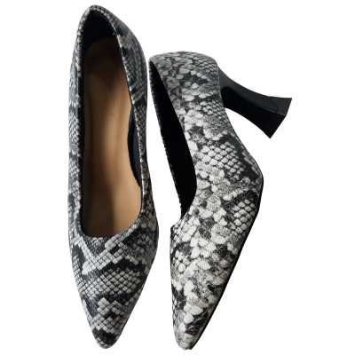 Giày Cao Gót BIGGBEN Da Bò Vân Da Trăn Cao 6 Phân SDCG105