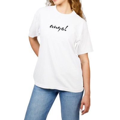 Áo Thun Nữ Cotton In Chữ Angel