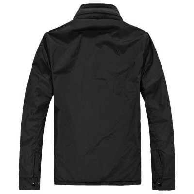 Áo khoác dù nam cổ trụ 2 lớp lót nỉ cao cấp AKD98 Màu Xanh Rêu