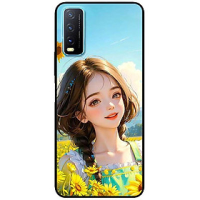 Ốp lưng cho Vivo Y12s - Y20 - Y20s - Y21 - Y21s - Y33 - Y33T - Thiếu Nữ Áo Xanh Lá - Hàng Chính Hãng