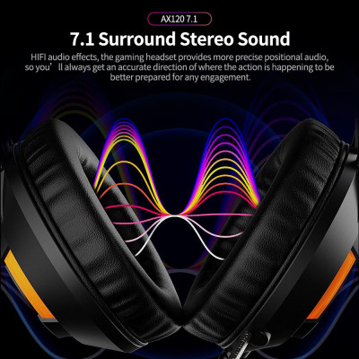 Tai nghe chơi game Ajazz AX120 âm thanh nổi có Mic Bass Surround 