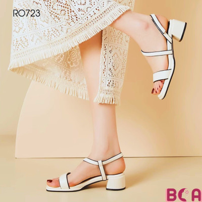 [CÔNG SỞ]  Giày Sandal Công Sở Nữ Hở Mũi Cao 5p RO723 ROSATA tại BCASHOP Thiết Kế Quai Sau Chéo Độc Đáo