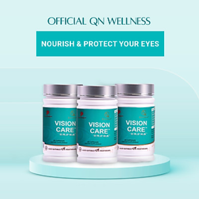 Combo Siêu Ưu Đãi Viên Uống Bảo Vệ Mắt Vision Care QN Wellness Cải Thiện & Hỗ trợ Giảm Mệt Mỏi Thị Giác, Ngăn Ngừa Lão Hóa, Giúp Tổng Hợp Lutein - Hộp 60 Viên  x 3