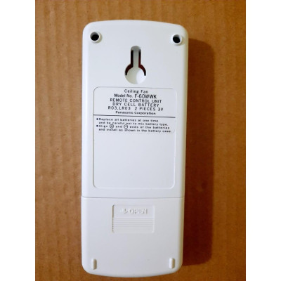 Điều khiển quạt trần dành cho Panasonic 5 cánh các dòng F-60 WWK- Tặng kèm Pin - Hàng nhập khẩu