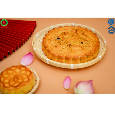 BÁNH TRUNG THU MẶT TRĂNG 001: NHÂN THẬP CẨM GÀ QUAY JAMBON 8 TRỨNG 800G -Thành Long - VIỆT NAM