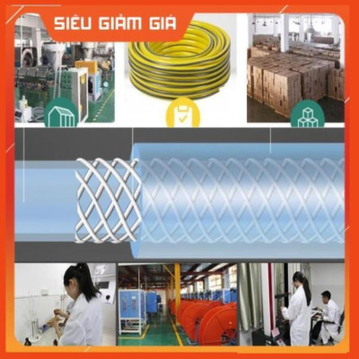 Bộ dây vòi xịt nước rửa xe, tưới cây . tăng áp 3 lần, loại 20m 206318 đầu đồng, cút đồng