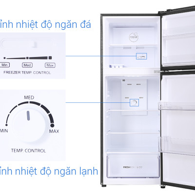 Tủ lạnh Aqua Inverter 222L AQR-T239FA(HB) - Hàng chính hãng - Giao HCM và 1 số tỉnh thành