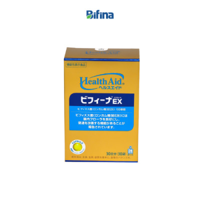 Men vi sinh Bifina Nhật bản - Hỗ trợ người viêm đại tràng, ruột kích thích - Loại EX Hộp 30 gói