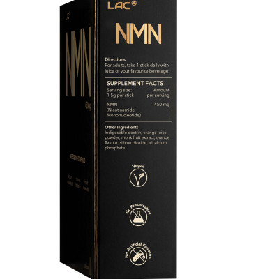 BỘT HÒA TAN TĂNG CƯỜNG NAD+ CHỐNG LÃO HÓA LAC NMN 450MG (1.5G x 30 GÓI)