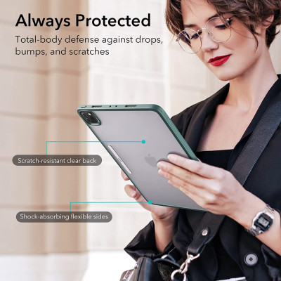 Bao Da dành cho iPad Pro 11 inch 2022/2021 ESR Ascend Hybrid Trifold Case - Hàng Chính Hãng