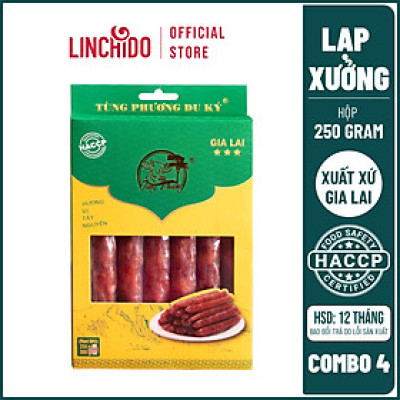 Combo 4 Hộp - Lạp xưởng thơm ngon đặc biệt - Hộp 250 Gram