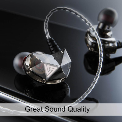 Tai nghe thể thao có dây 3,5mm nhét trong tai có micrô