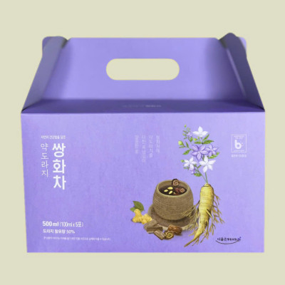 Trà Thảo mộc SSanghwacha rễ cát cánh - Bell Flower Herb Tonic Tea - Ginseng House hộp 5 gói x 100ml