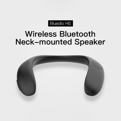 Loa không dây di động Bluedio HS Bluetooth gắn trên cổ với hỗ trợ âm thanh vòm trung thực Chức năng FM Thẻ SD