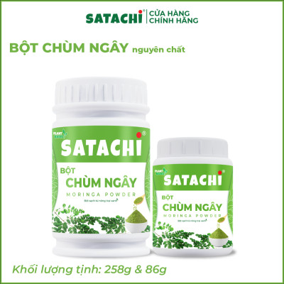 Bột Chùm Ngây SATACHI nguyên chất. Tăng cường Trí Não, bảo vệ Tim Gan, phòng ngừa bệnh Xương Khớp. Hộp 86g và 258g