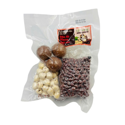 Set nguyên liệu sữa hạt: Đậu đỏ - Macca - Hạt sen 115g