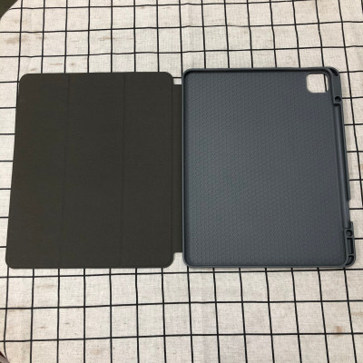 Bao da chính hãng Mutural cao cấp cho iPad Pro 12.9 2020 có khay đựng bút - Xanh đen