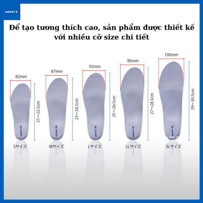  Lót giày ZAMST RUN- Footcraft cushioned for RUN hỗ trợ chạy bộ