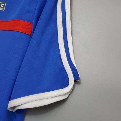Áo Bóng Đá Retro Tuyển Pháp 2000 - Sân Nhà bản cao cấp vải Cotton Polyester