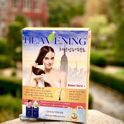 Bộ chăm sóc tóc dưỡng chất suôn mượt Heavening (Set 01 Gội & 01 Xả)