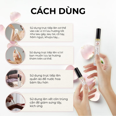 LE JUBILÉ - Tinh dầu nước hoa Pháp Nữ Minisize Dạng lăn 3ml Thơm Lâu, Sang Trọng, Quyến Rũ