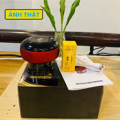 ÁO Thun Nam - Bộ Giác Hơi Điện Cầm Tay 6 Chế Độ - Massage Giảm Đau và Tăng Cường Lưu Thông Khí Huyết
