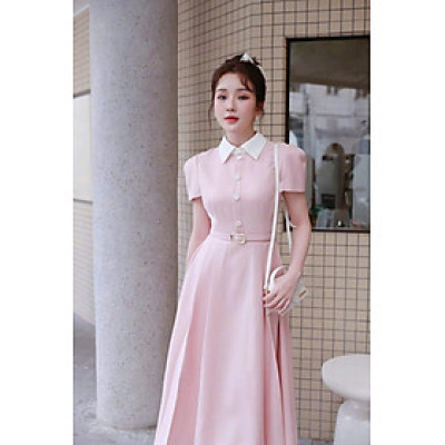 Đầm tiểu thư phối cổ sang chảnh thiết kế đi làm đi chơi đều đẹp