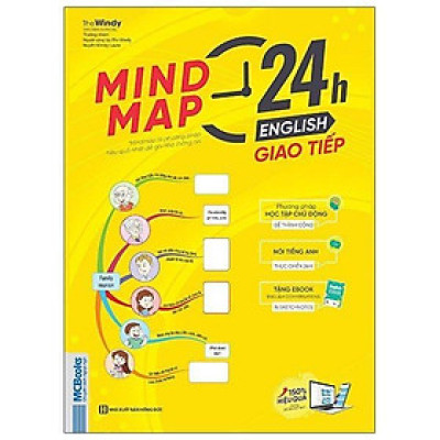 Sách - Mindmap 24h English - Giao Tiếp - Học Tiếng Anh Giao Tiếp Thực Chiến Cực Kỳ Hiệu Quả Thông Qua Sơ Đồ Tư Duy - MCBooks