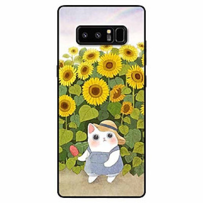 Ốp lưng dành cho Samsung Note 8 mẫu Mèo Mập Hướng Dương