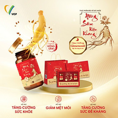 [Combo 2 lọ 30 viên] TPBVSK HỒNG SÂM KIỆN KHANG - Hỗ trợ tăng cường sức đề kháng, giảm mệt mỏi, tăng cường sức khỏe