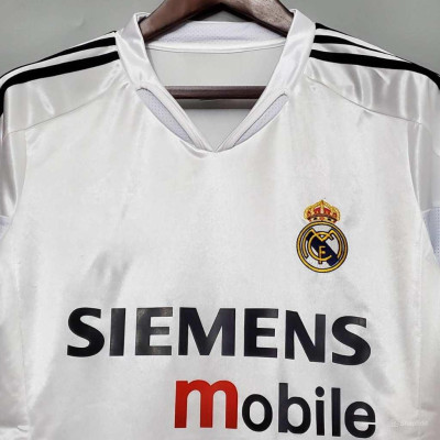 Áo Bóng Đá Retro Real Madrid 2004 - Sân Nhà bản cao cấp vải Cotton Polyester