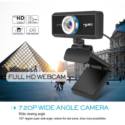 Webcam với Mic Manual Focus 720P HXSJ S90 HD 