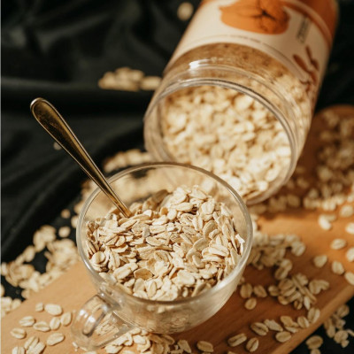 COMBO TIẾT KIỆM (2 Túi 500g) Yến Mạch Cán Dẹt (Cán Mỏng) Nguyên Chất Nhập Khẩu Úc DK Harvest - ngũ cốc tác dụng giảm can