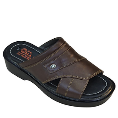 Dép Nam Quai Ngang HÀ NAM Da Bò Thật Cao Cấp DNA2132