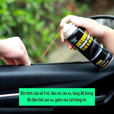 Xịt Dưỡng Gioăng Cao Su Ô Tô [AUTOMOTM] 450ml – Bôi Trơn, Chống Kẹt Cửa Kính Hiệu Quả