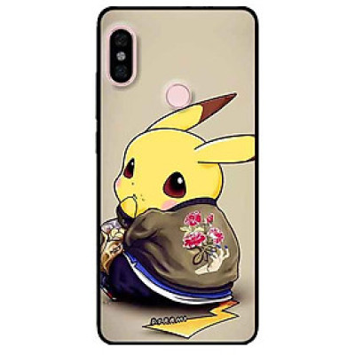 Ốp lưng in cho Xiaomi Redmi Note 6 Pro Mẫu Pika Ăn Vụng