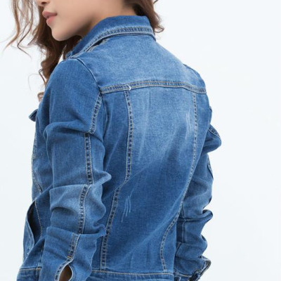 Áo Khoác Jean Nữ Titishop NT22 - Xanh