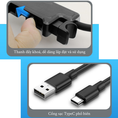 Quạt Điện Jack Cắm USB Gắn Ghế Ô Tô Xoay 360 Độ | Quạt Điện Gắn Ghế Xe Ô Tô Xoay 306 Độ Tiện Dụng, Tốc Độ Quạt Nhanh, Làm Mát Tốt