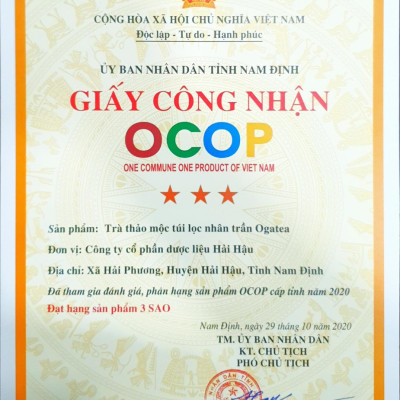 Trà túi lọc Nhân trần Ogatea