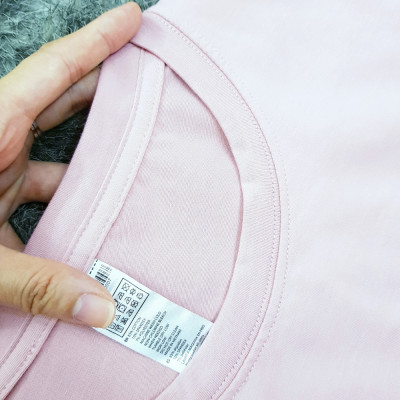 Áo thun nam nữ 80% Cotton Pink06